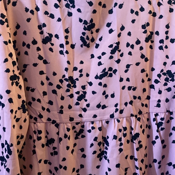 Dokotoo Casual V Neck Alicia Floral Print Long Sleeve Chiffon Button Down Size L - Picture 7 of 12